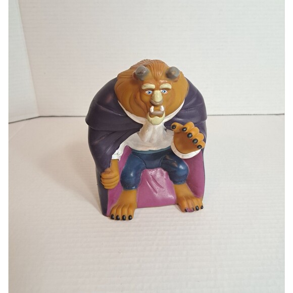 Vtg Disney's Beauty and The Beast Hand Puppet Toy Figure Pizza Hut 1990s 90s - Picture 1 of 5